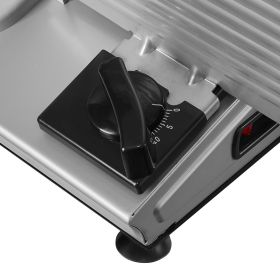 Meat Slicer, 7.5 inch Electric Deli Food Slicer, 180W Meat Cutter with a Premium SUS420 Blade, 0-0.6 inch Adjustable Thickness